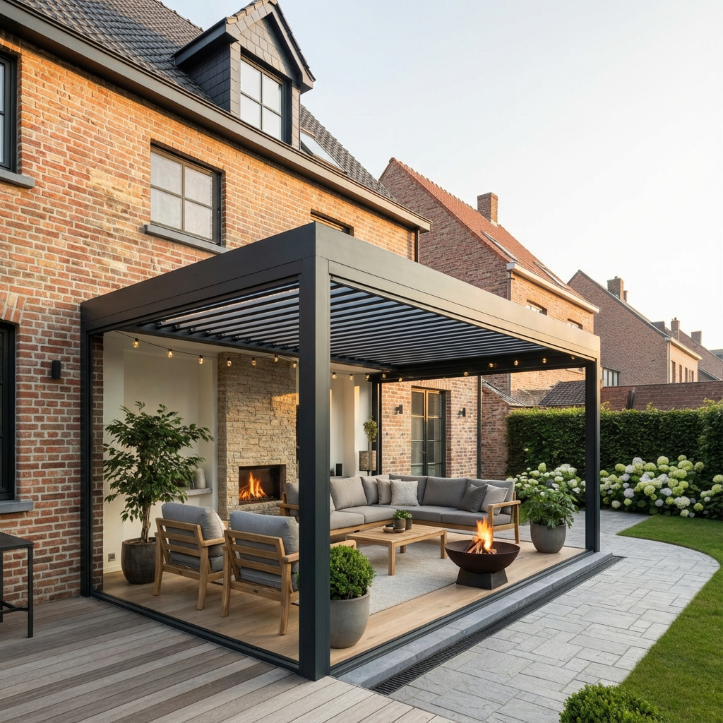 Faut-il un permis pour votre véranda ou pergola en Belgique ? 2 pergola-veranda